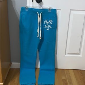 Ocean blue Hollister sweat pants.